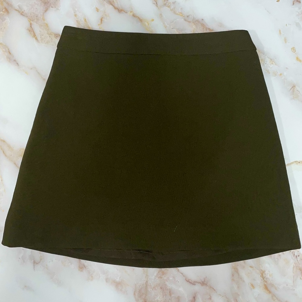 Express Olive Green A-line Mini Skirt Size 2 Nwt!